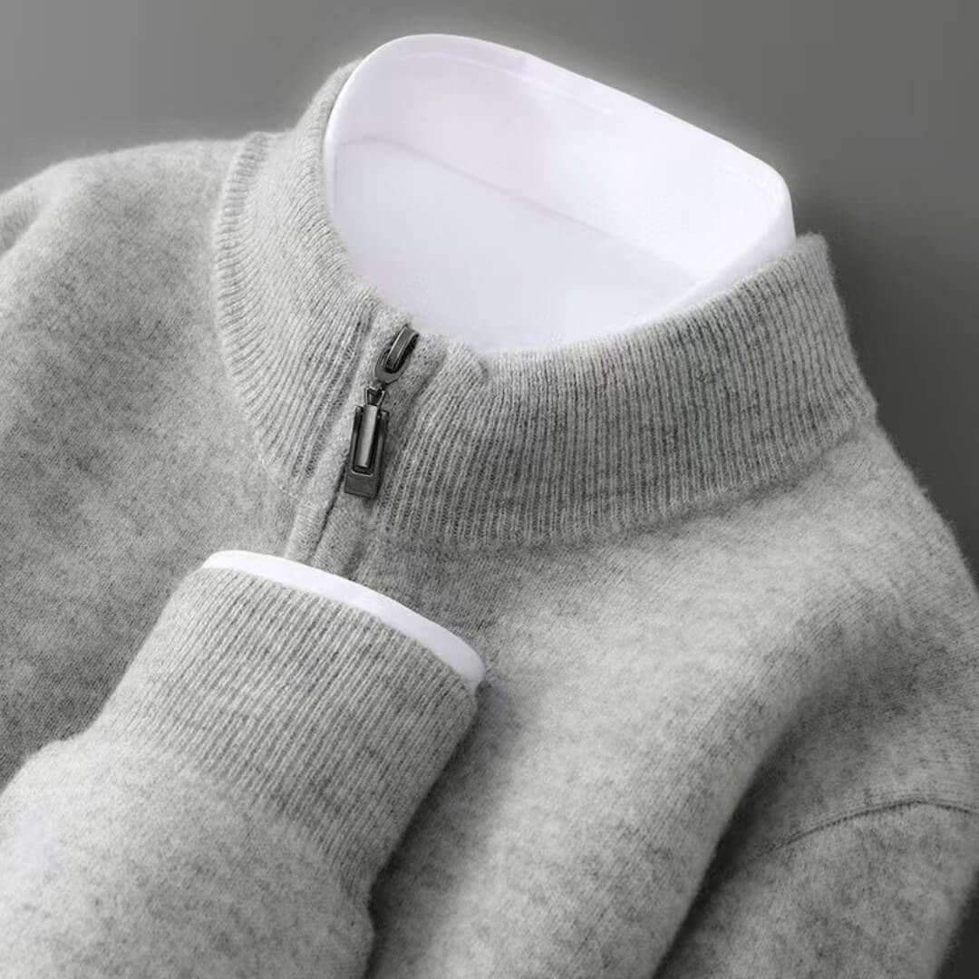 Ravello Cashmere Zip Cardigan