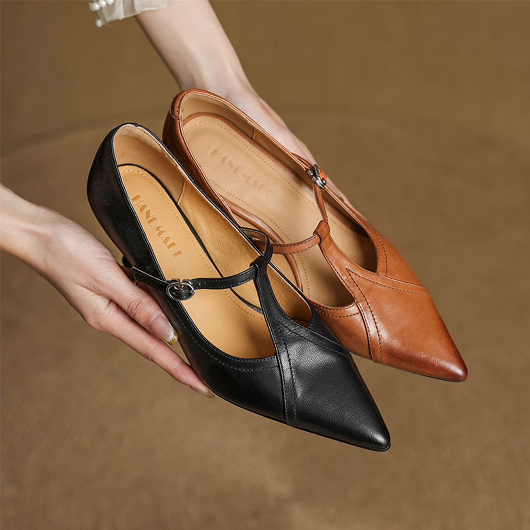 Mirella Genuine Leather Heels