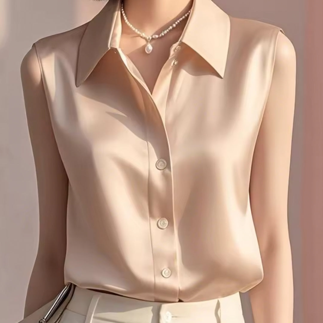 Lina Satin Summer Blouse