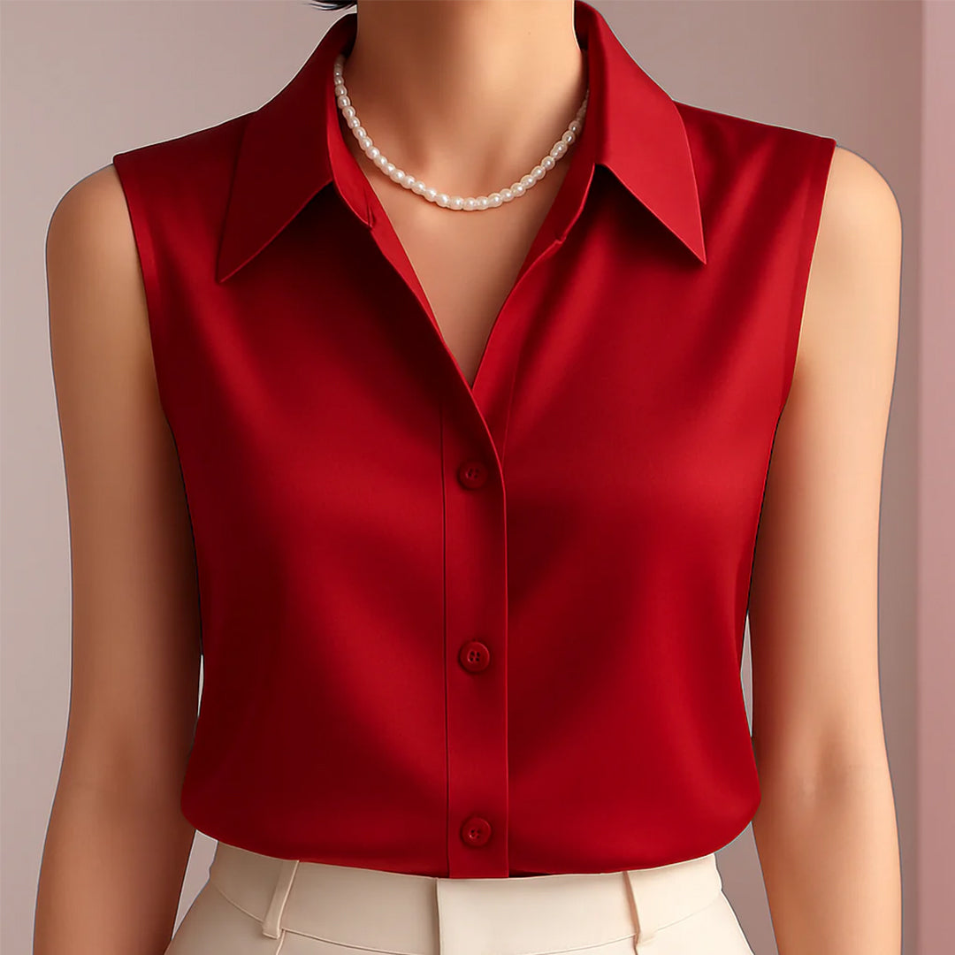 Lina Satin Summer Blouse