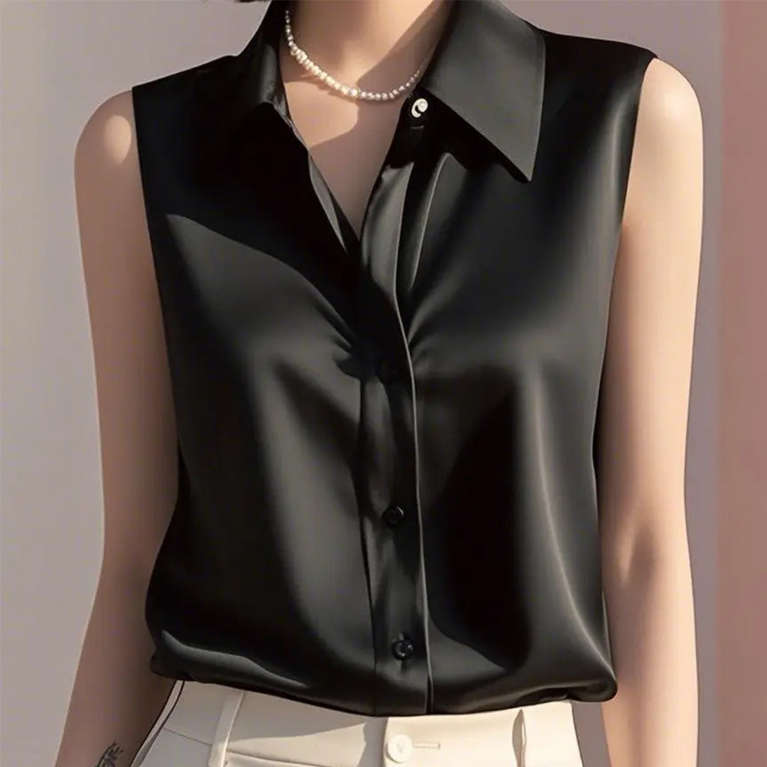Lina Satin Summer Blouse