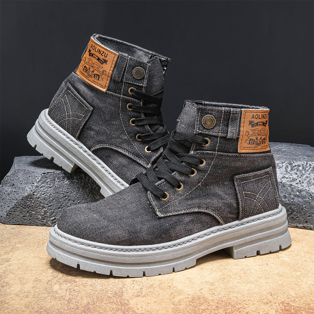 Midtown Grit Denim Boots