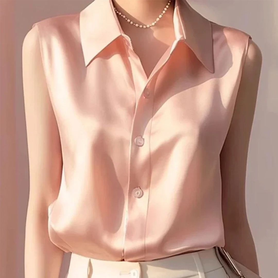Lina Satin Summer Blouse