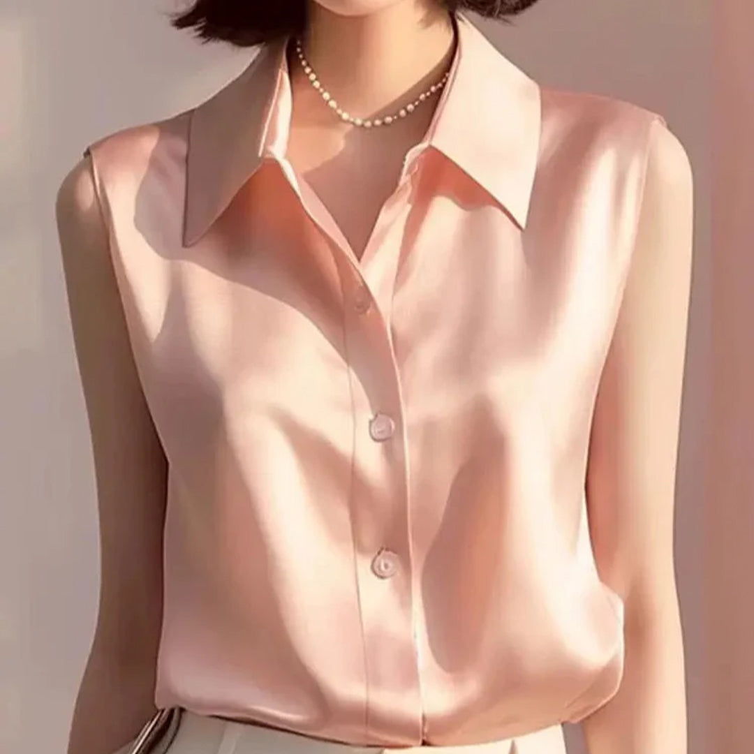 Lina Satin Summer Blouse