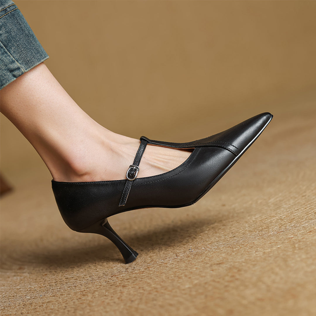 Mirella Genuine Leather Heels