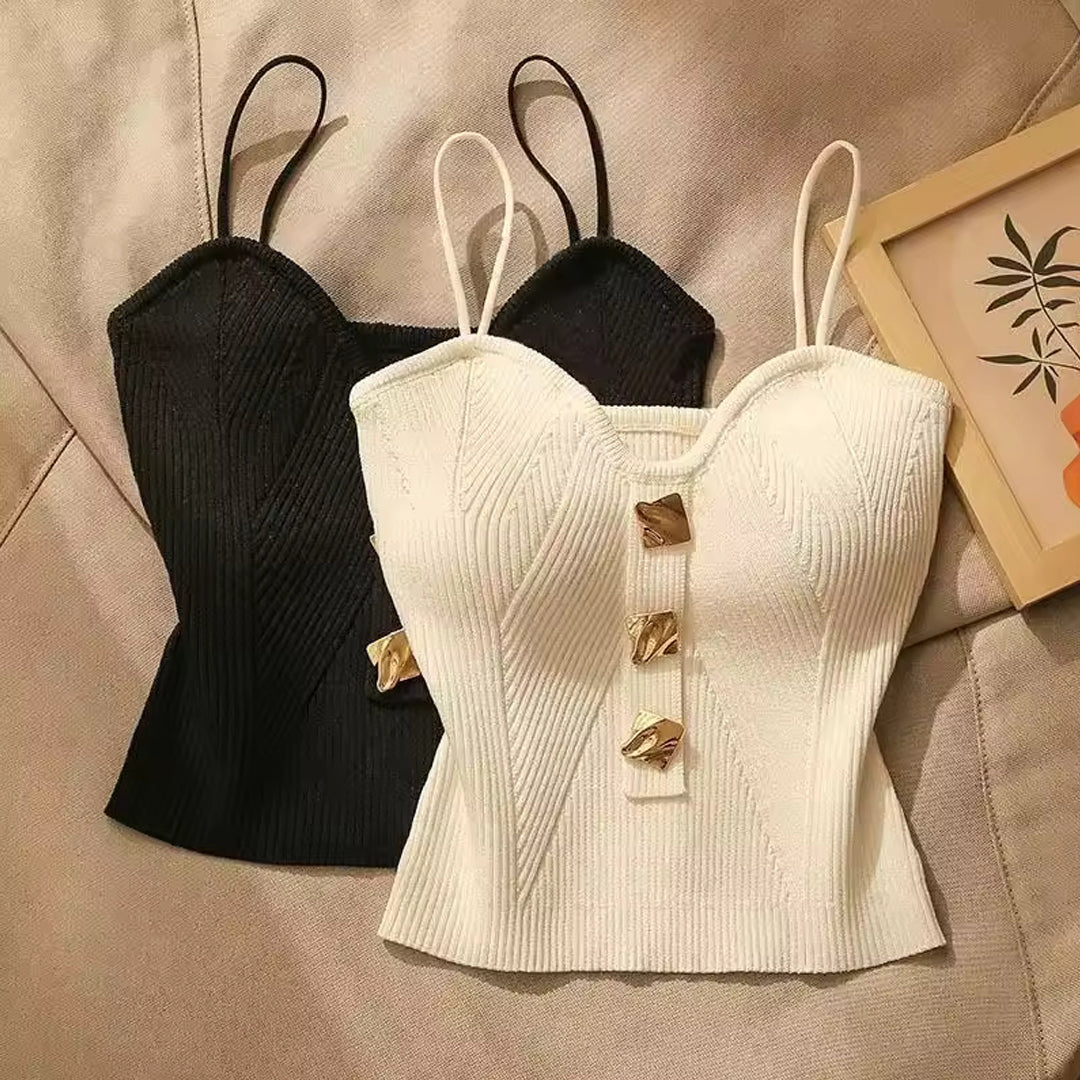 Virella Cropped Knit Top
