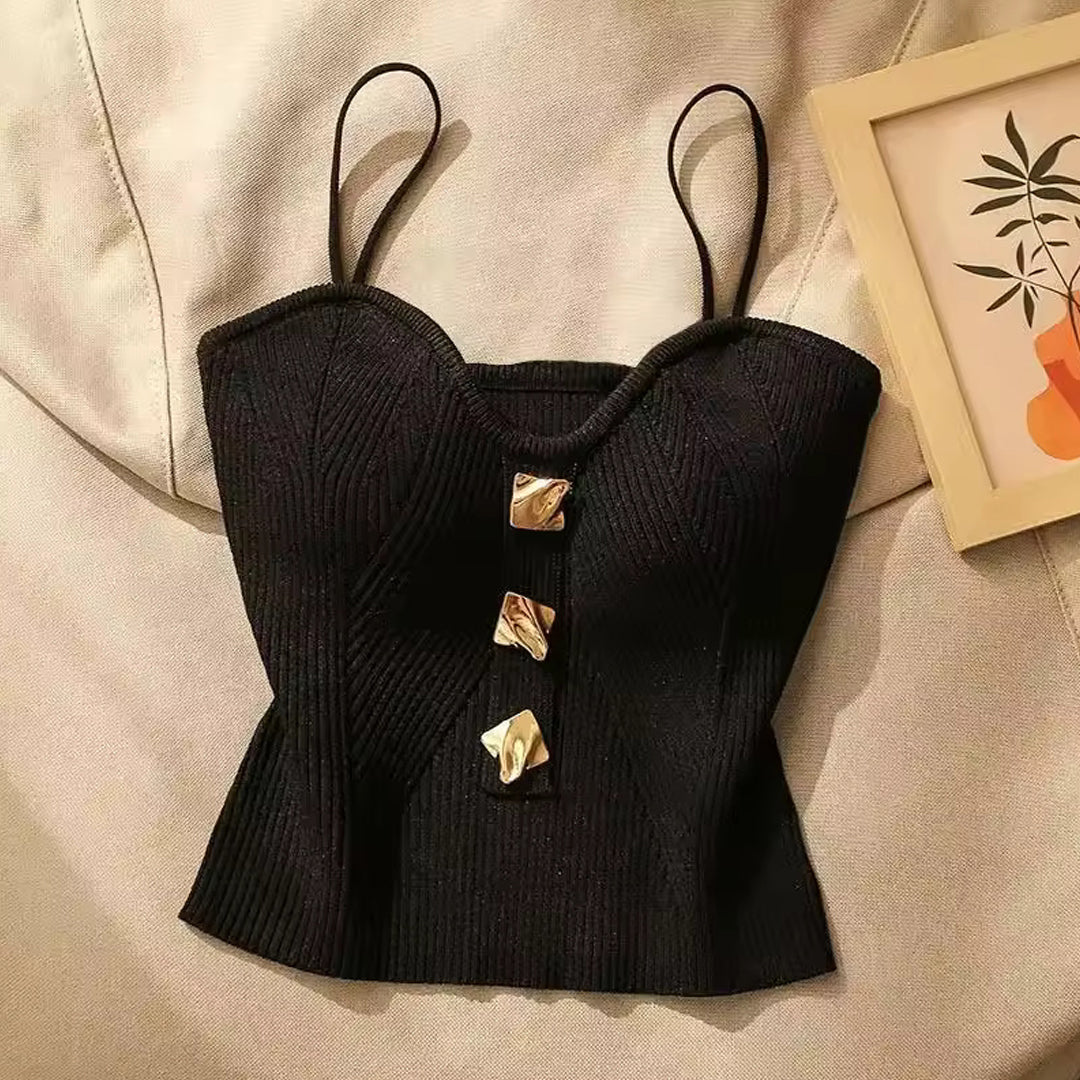 Virella Cropped Knit Top