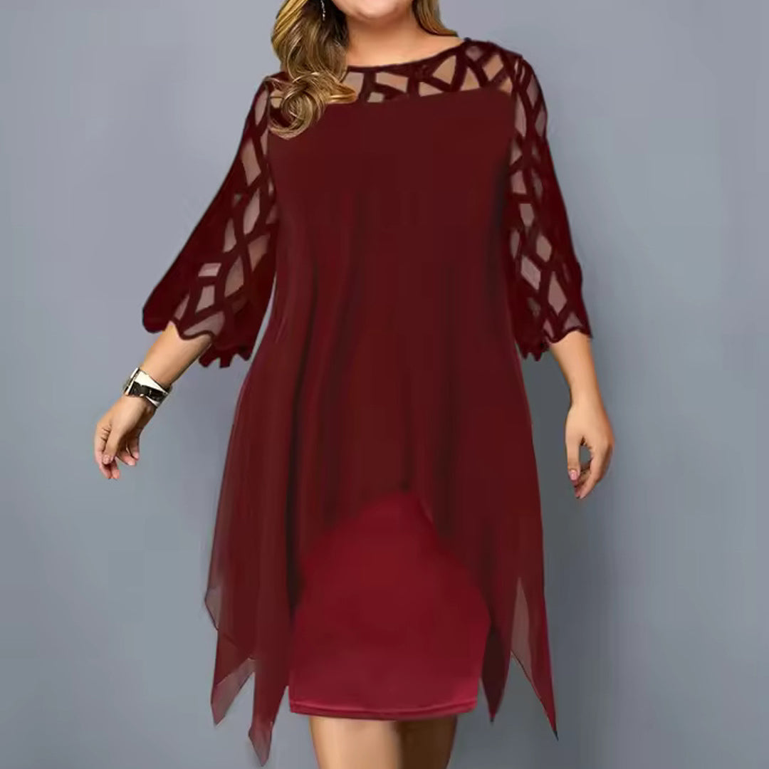 Serelina Plus Size Midi Dress