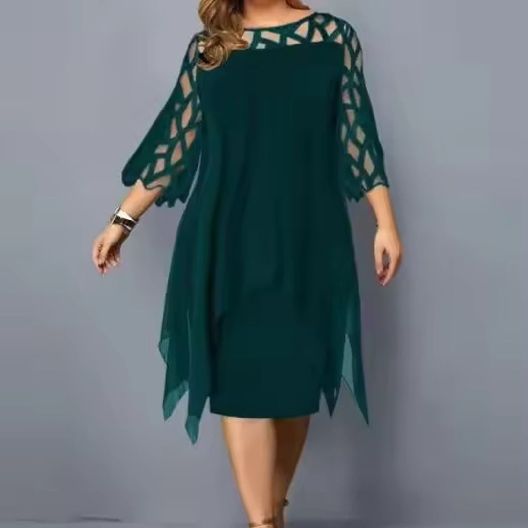 Serelina Plus Size Midi Dress