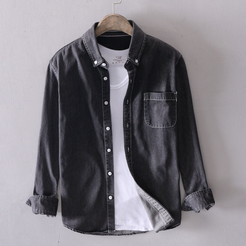 Men's "Stockman" Premium Denim Button Up