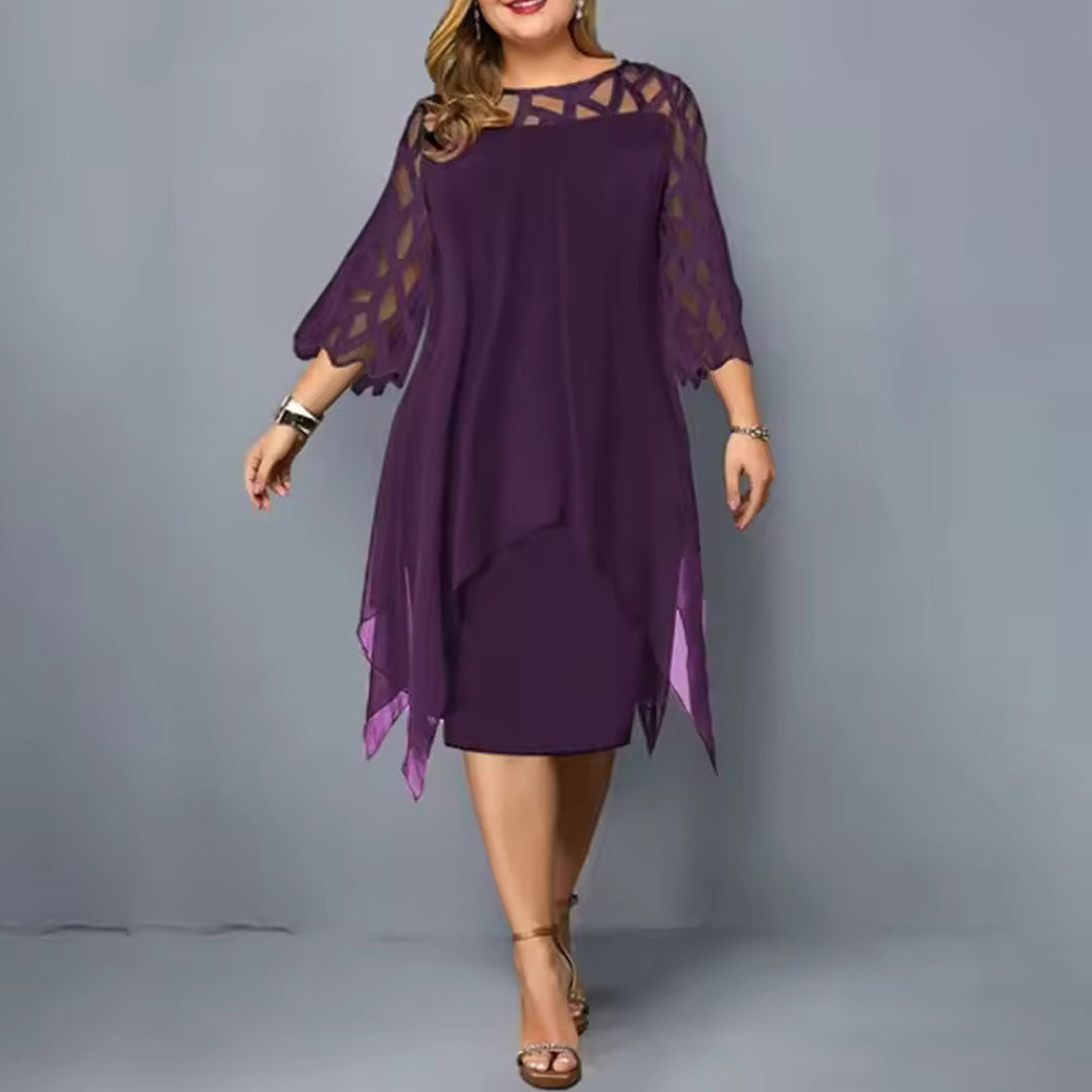 Serelina Plus Size Midi Dress