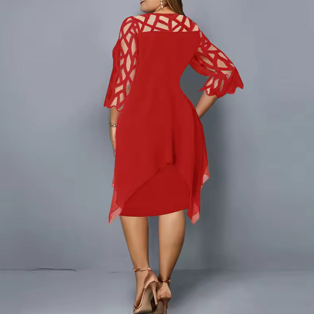 Serelina Plus Size Midi Dress