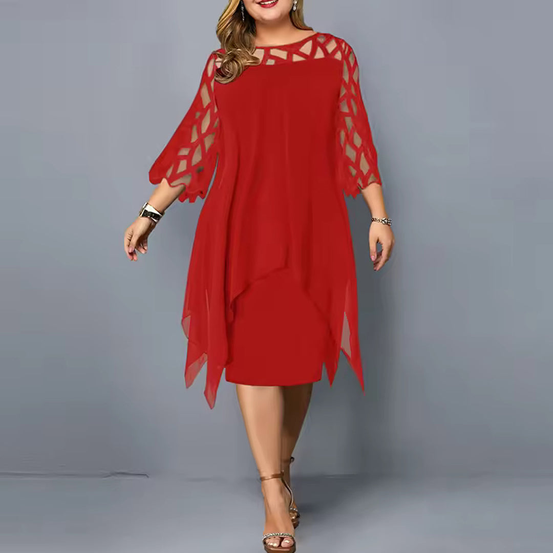 Serelina Plus Size Midi Dress