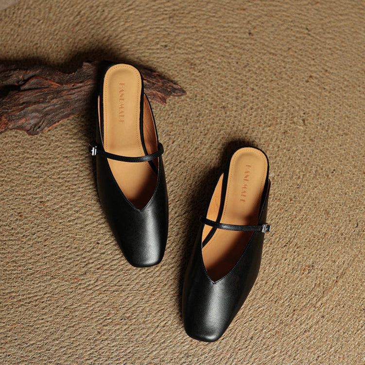 Vera Leather Mules