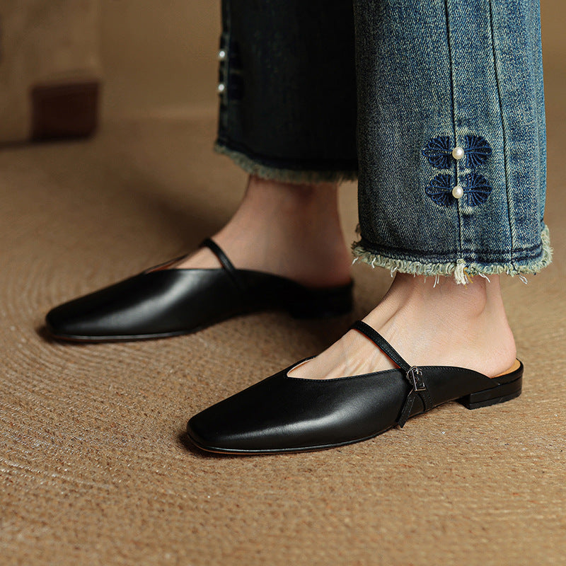 Vera Leather Mules