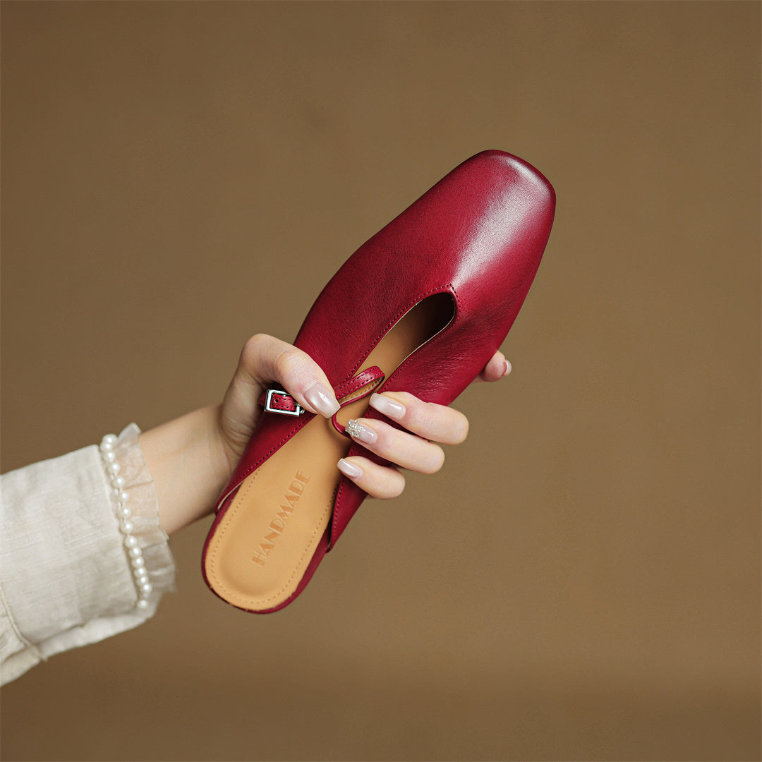 Vera Leather Mules