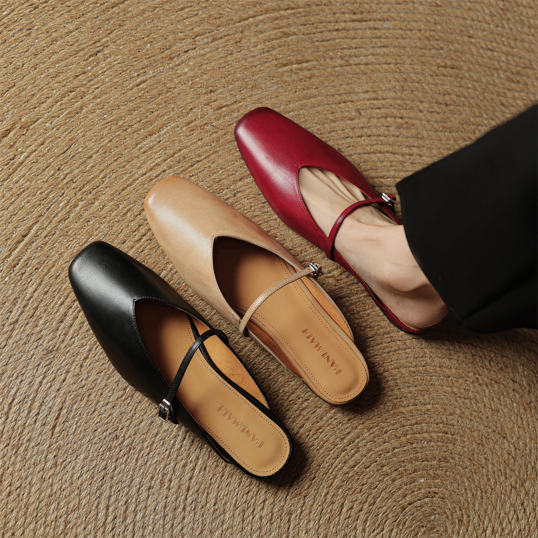 Vera Leather Mules
