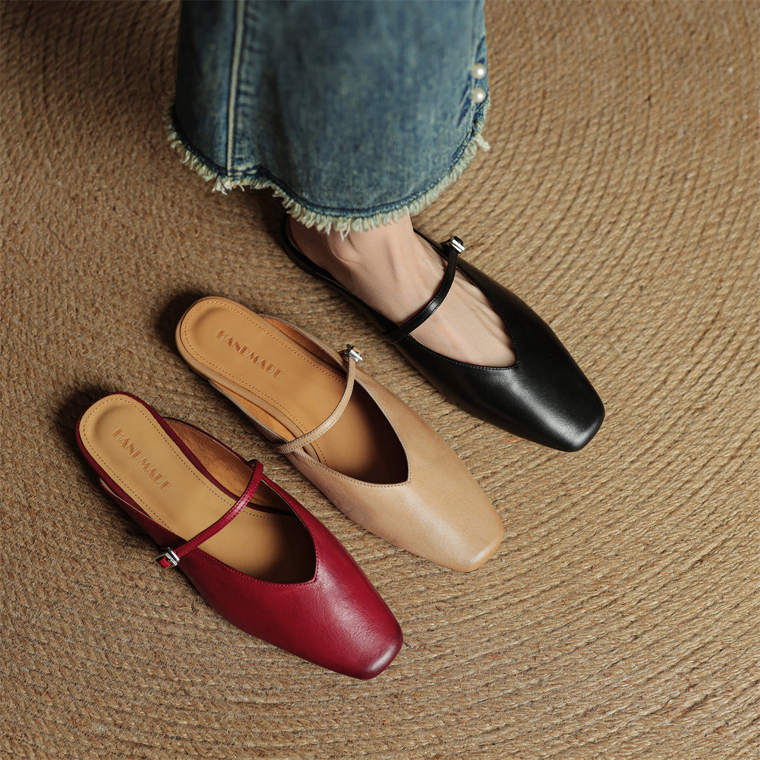 Vera Leather Mules