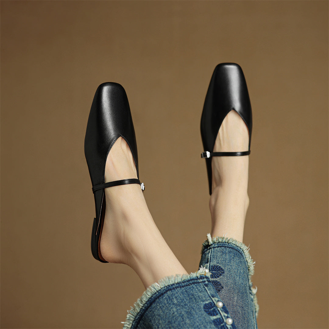 Vera Leather Mules