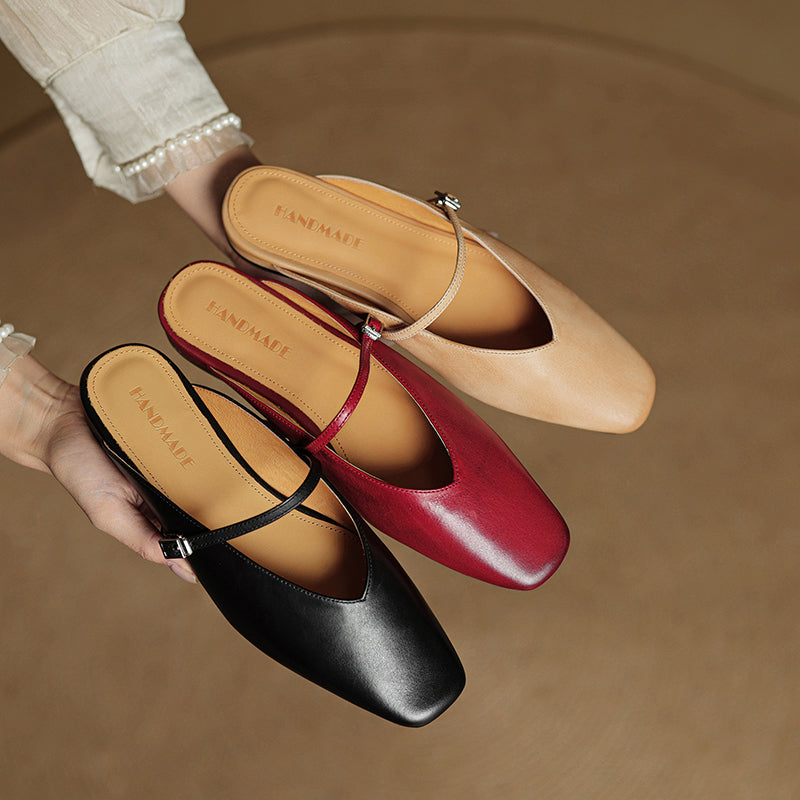 Vera Leather Mules