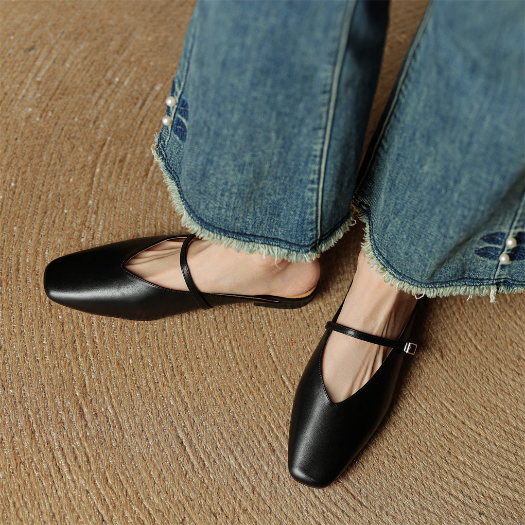 Vera Leather Mules
