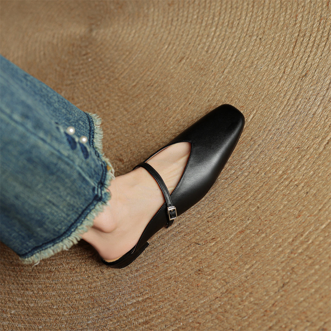 Vera Leather Mules