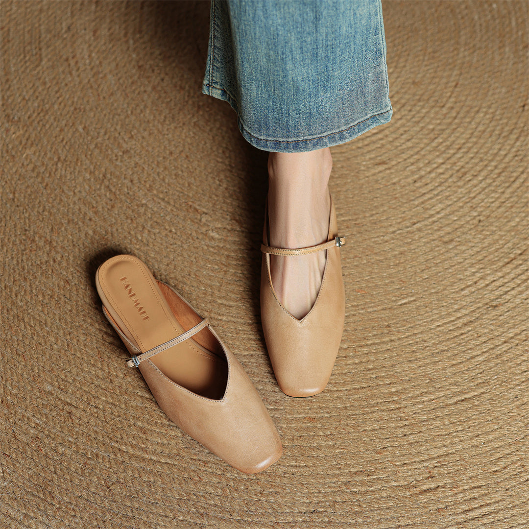 Vera Leather Mules