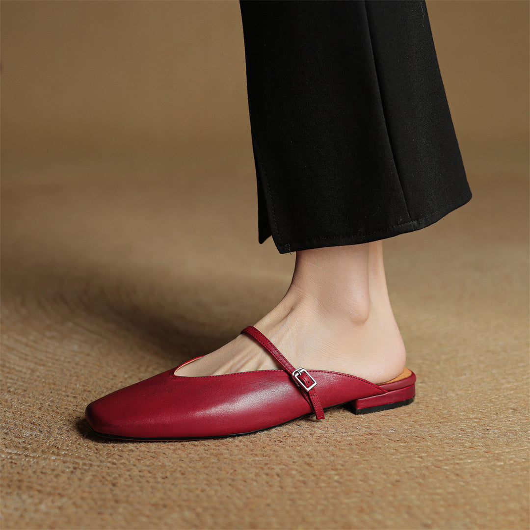 Vera Leather Mules