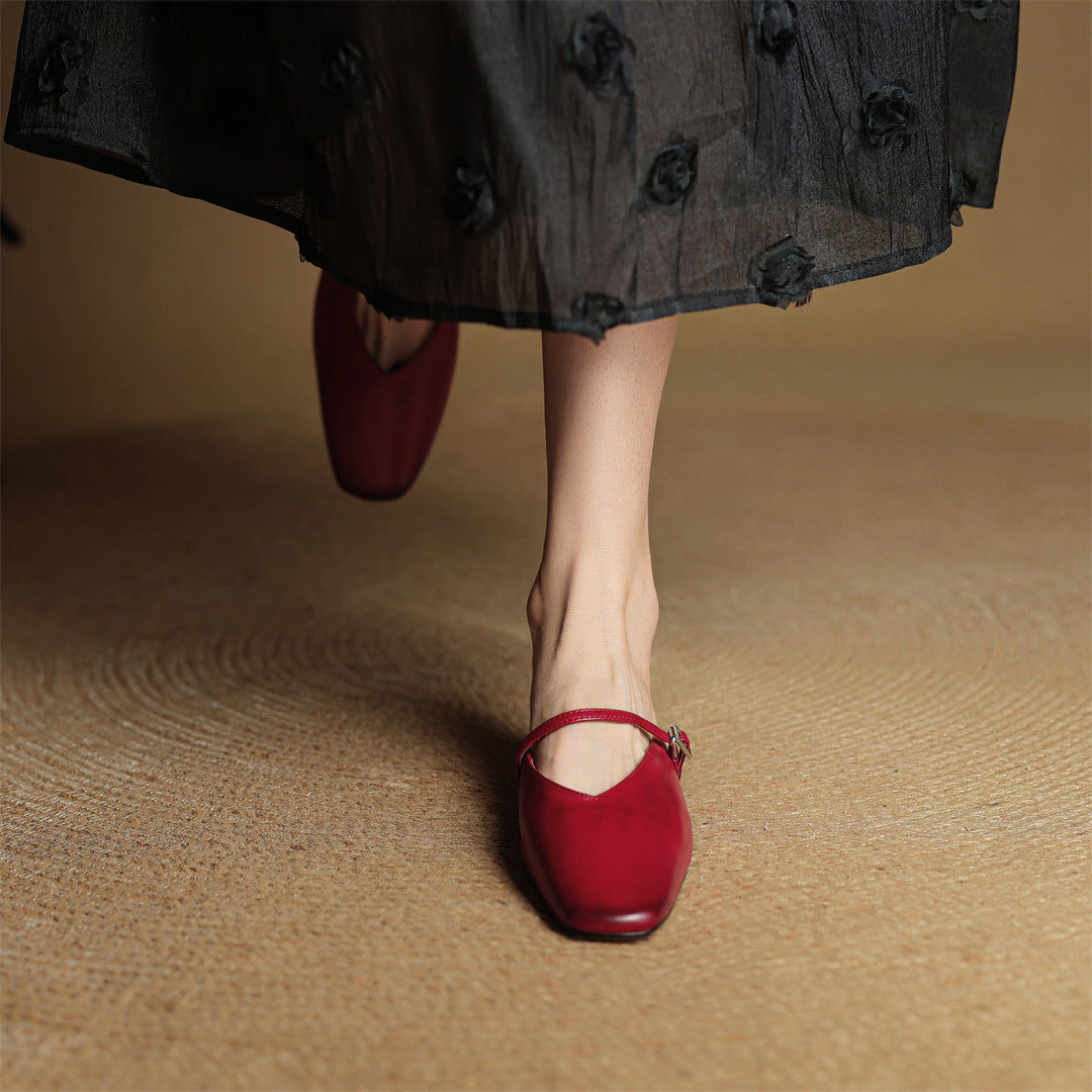 Vera Leather Mules