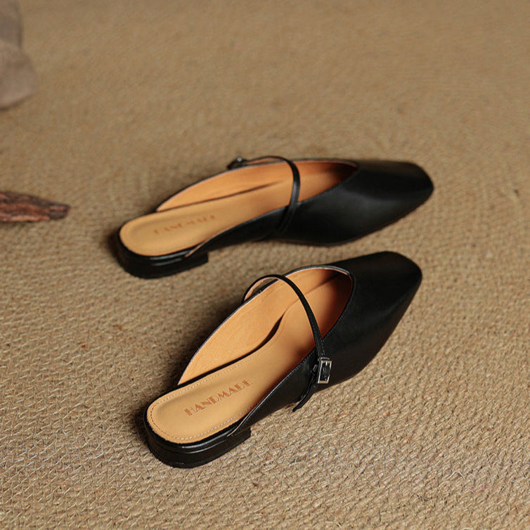 Vera Leather Mules