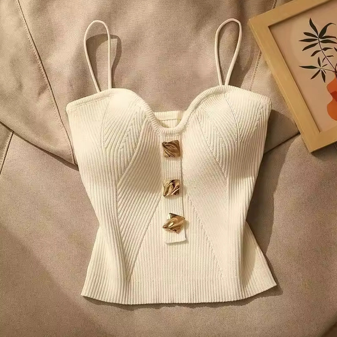 Virella Cropped Knit Top