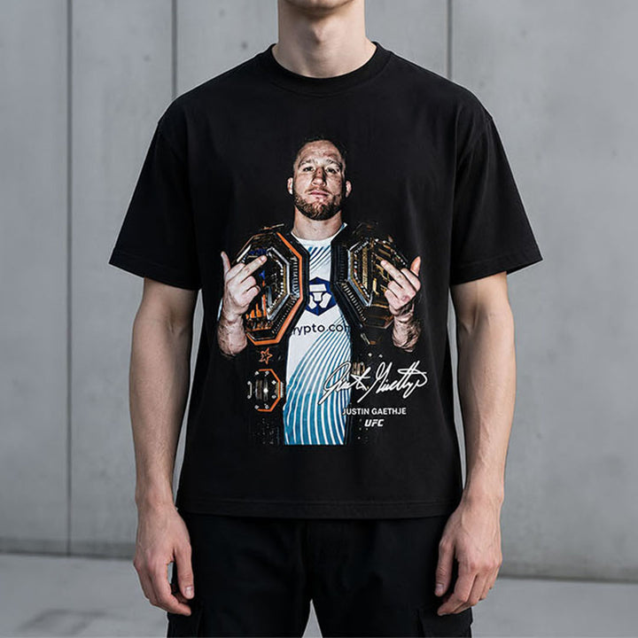 Justin Gaethje UFC Champion Cotton T-Shirt