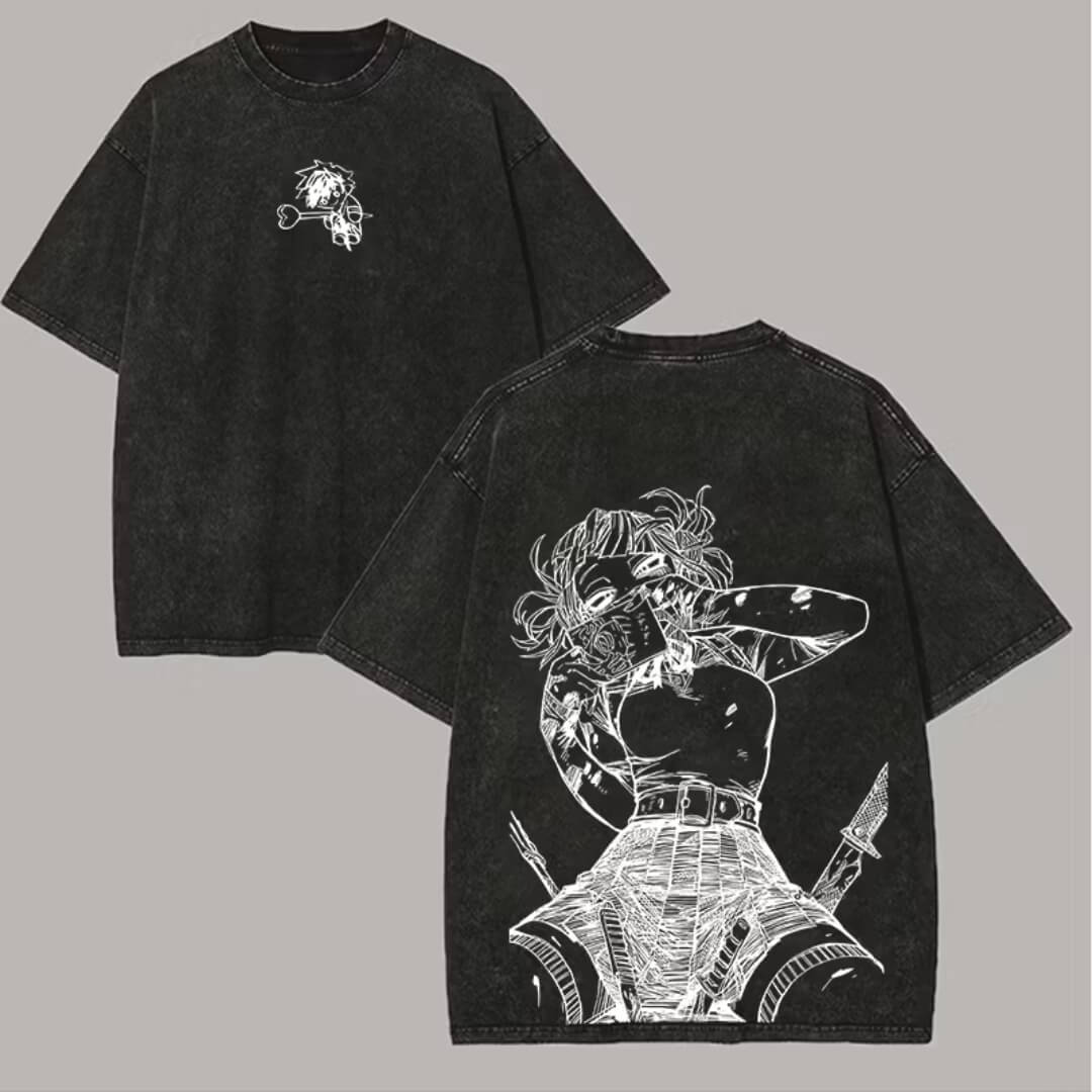 Himiko Toga Printed Washed T-Shirt