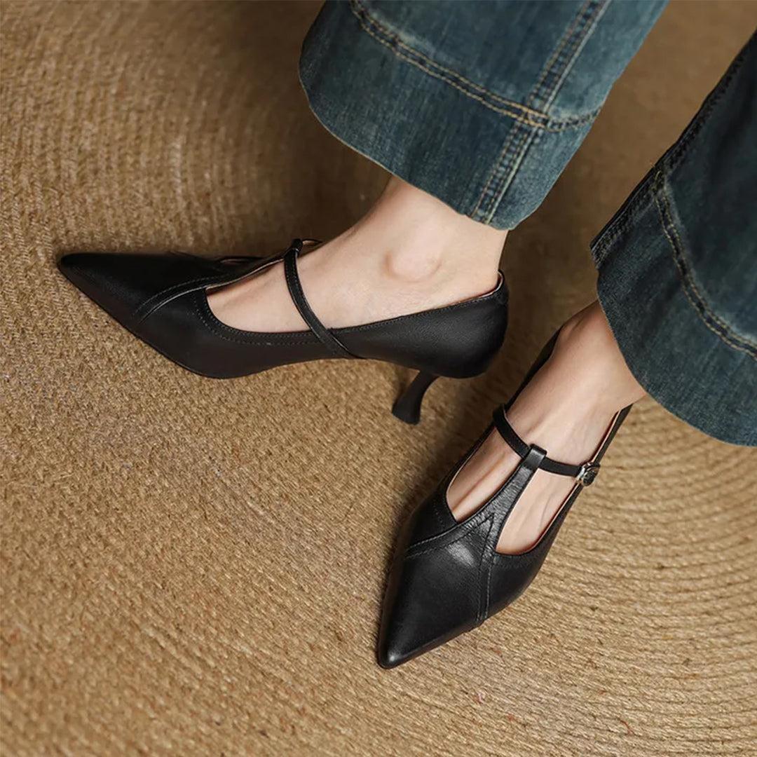 Mirella Genuine Leather Heels