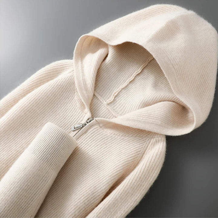 Valerio Cashmere Zip Hoodie