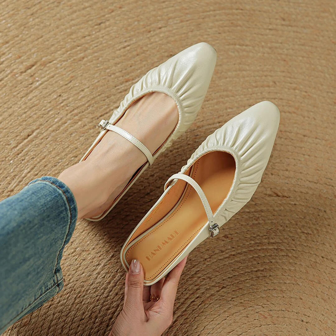 Velara Genuine Leather Mules