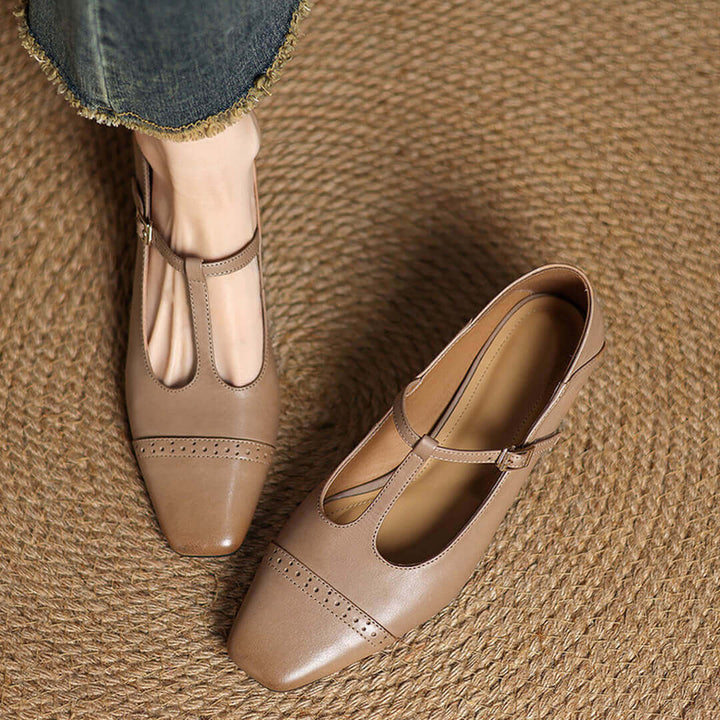 Marien Genuine Leather Flats