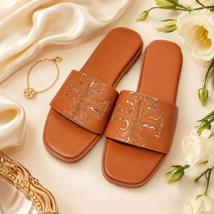 Tory Burch Double T Sport Slide