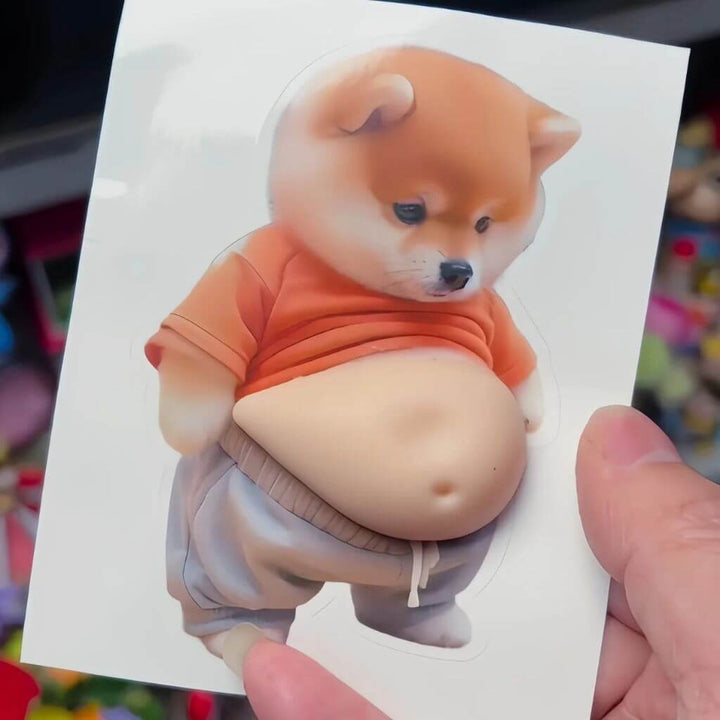 Chubby Shiba Silicone Sticker