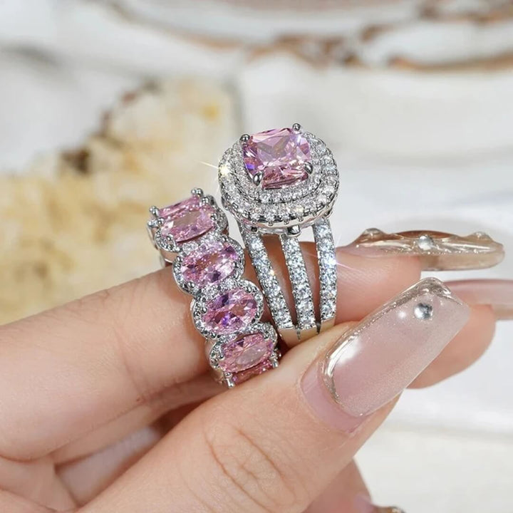 Eterna Halo Ring Set