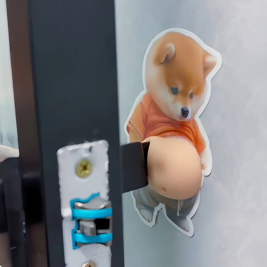 Chubby Shiba Silicone Sticker