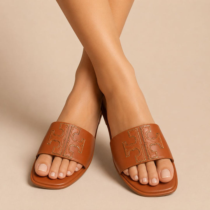 Tory Burch Double T Sport Slide