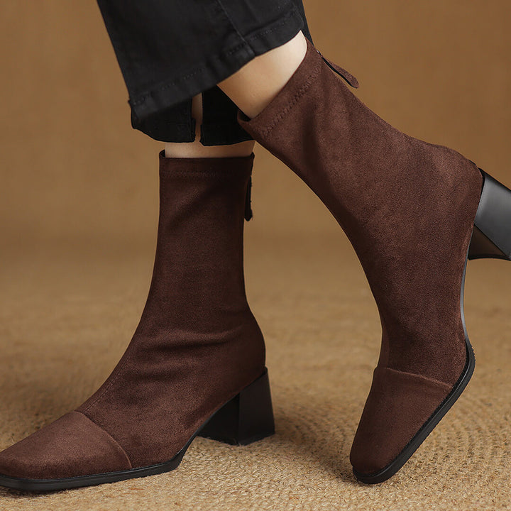 Amira Genuine Suede Boots