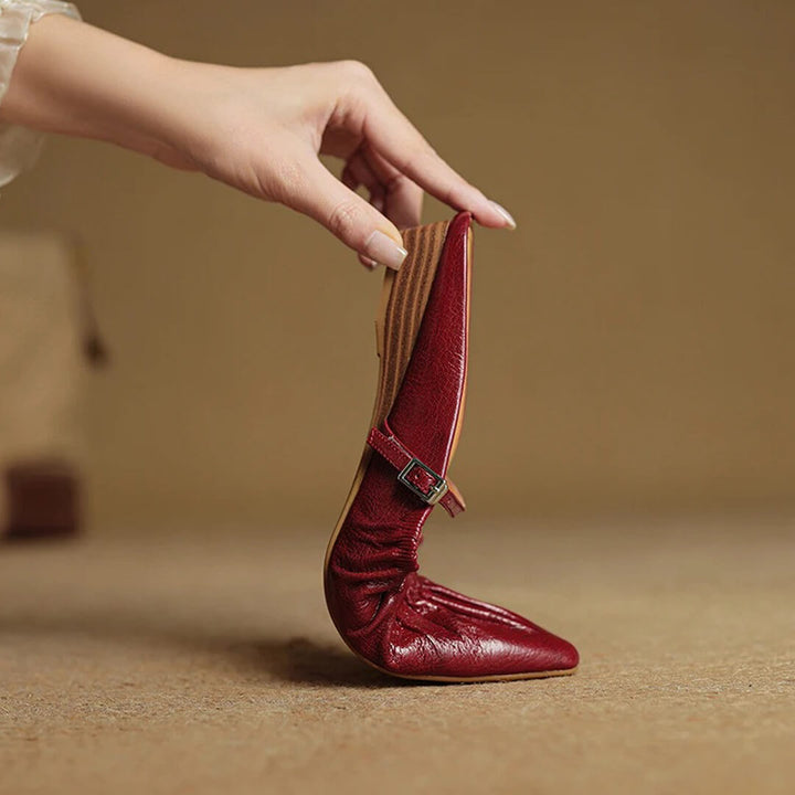 Velara Genuine Leather Mules