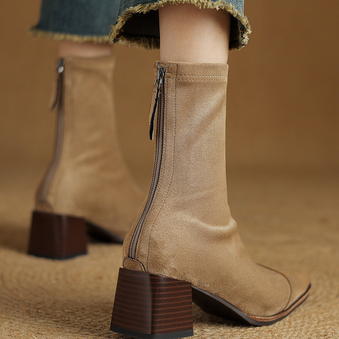 Amira Genuine Suede Boots