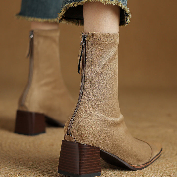 Amira Genuine Suede Boots