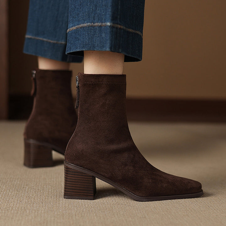 Marvia Genuine Suede Boots