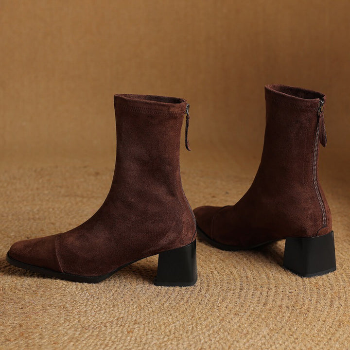 Amira Genuine Suede Boots