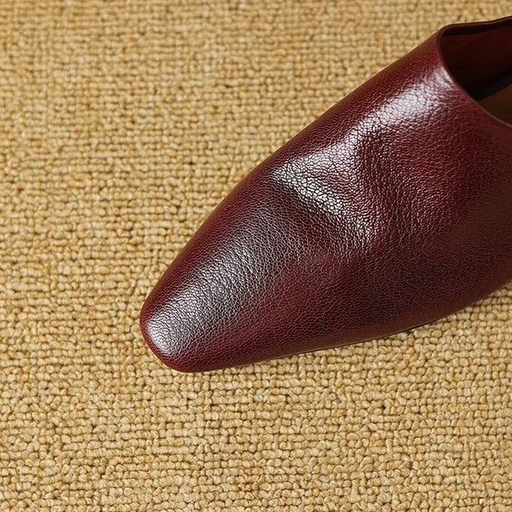 Evala Genuine Leather Mules
