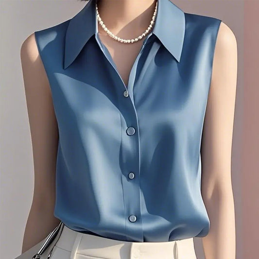 Lina Satin Summer Blouse